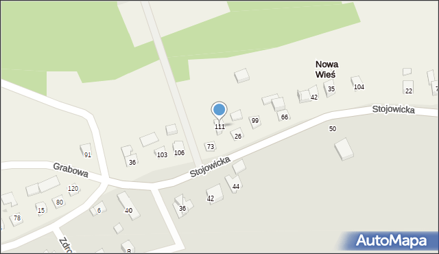 Nowa Wieś, Nowa Wieś, 111, mapa Nowa Wieś