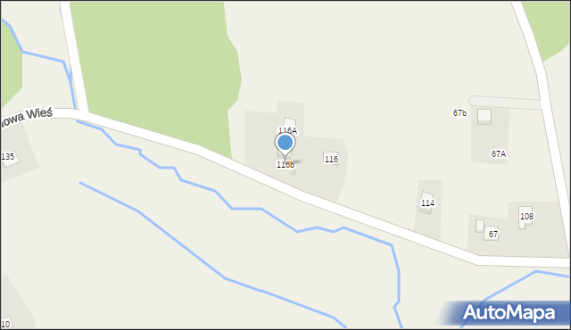 Nowa Wieś, Nowa Wieś, 116b, mapa Nowa Wieś
