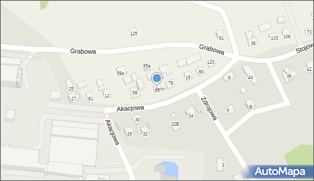 Nowa Wieś, Nowa Wieś, 65, mapa Nowa Wieś