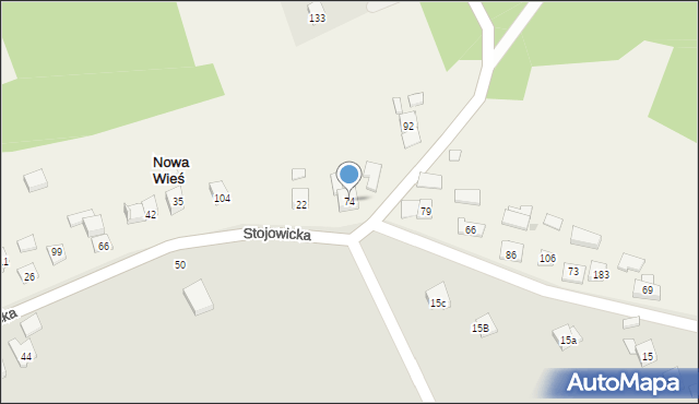 Nowa Wieś, Nowa Wieś, 74, mapa Nowa Wieś