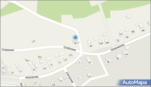 Nowa Wieś, Nowa Wieś, 91, mapa Nowa Wieś