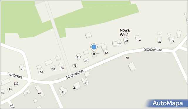 Nowa Wieś, Nowa Wieś, 99, mapa Nowa Wieś
