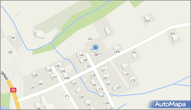 Nowa Wieś, Nowa Wieś, 130, mapa Nowa Wieś
