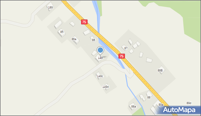 Nowa Wieś, Nowa Wieś, 149, mapa Nowa Wieś