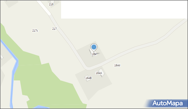 Nowa Wieś, Nowa Wieś, 184, mapa Nowa Wieś