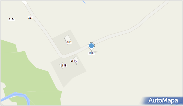 Nowa Wieś, Nowa Wieś, 184d, mapa Nowa Wieś