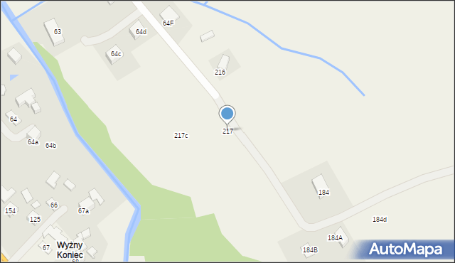 Nowa Wieś, Nowa Wieś, 217, mapa Nowa Wieś