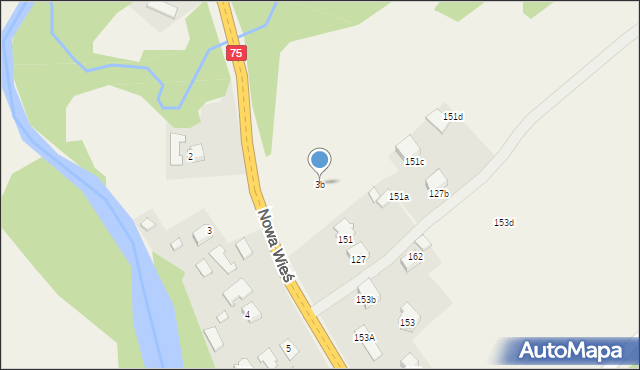 Nowa Wieś, Nowa Wieś, 3b, mapa Nowa Wieś