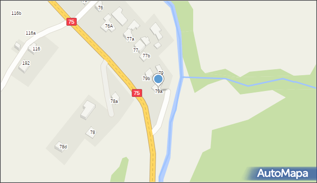 Nowa Wieś, Nowa Wieś, 79a, mapa Nowa Wieś