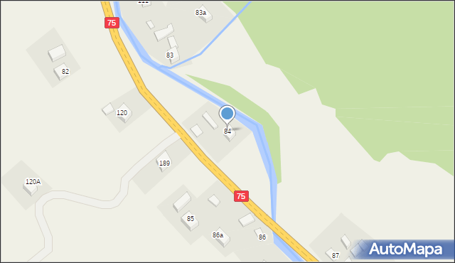 Nowa Wieś, Nowa Wieś, 84, mapa Nowa Wieś
