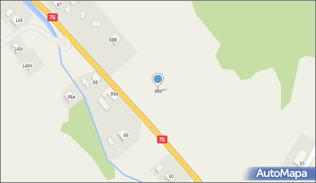 Nowa Wieś, Nowa Wieś, 89d, mapa Nowa Wieś