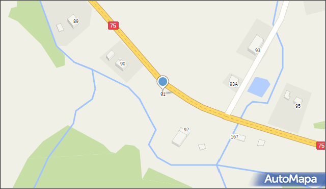 Nowa Wieś, Nowa Wieś, 91, mapa Nowa Wieś