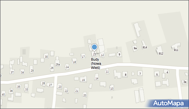 Nowa Wieś, Nowa Wieś, 13, mapa Nowa Wieś