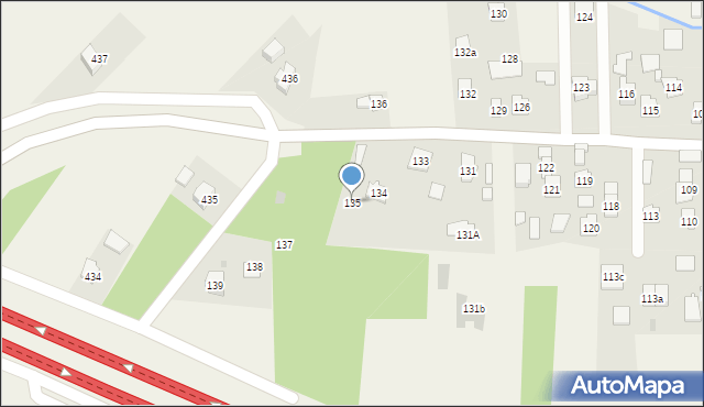 Nowa Wieś, Nowa Wieś, 135, mapa Nowa Wieś