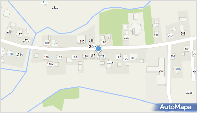 Nowa Wieś, Nowa Wieś, 189, mapa Nowa Wieś