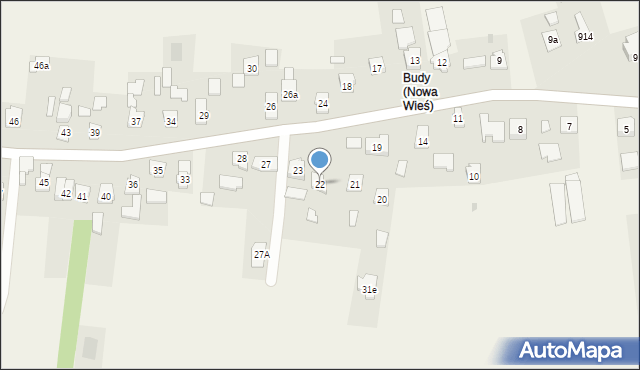 Nowa Wieś, Nowa Wieś, 22, mapa Nowa Wieś
