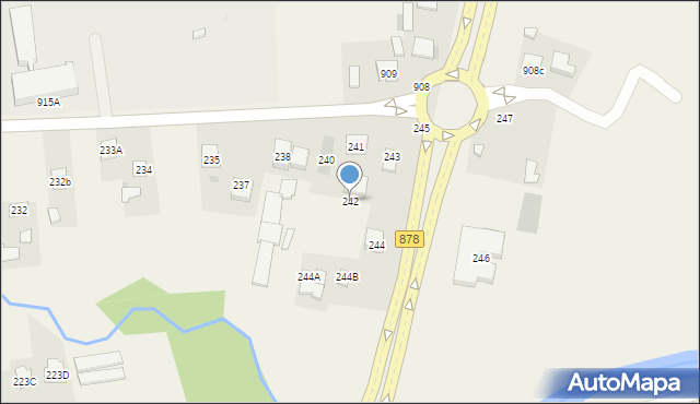 Nowa Wieś, Nowa Wieś, 242, mapa Nowa Wieś