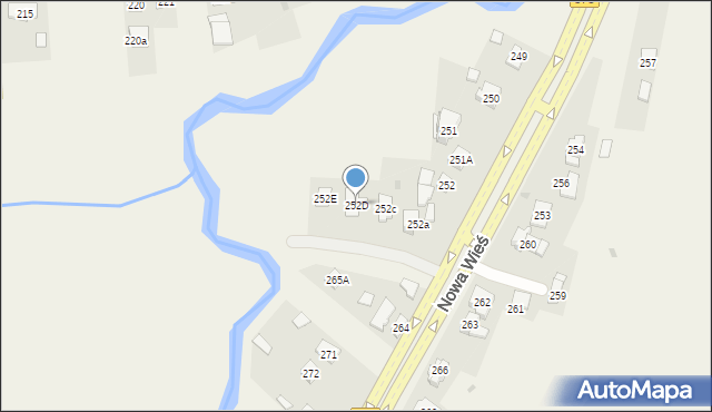 Nowa Wieś, Nowa Wieś, 252D, mapa Nowa Wieś