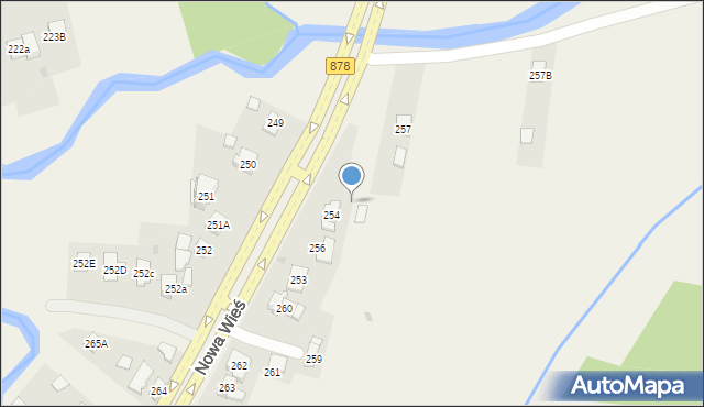 Nowa Wieś, Nowa Wieś, 255, mapa Nowa Wieś
