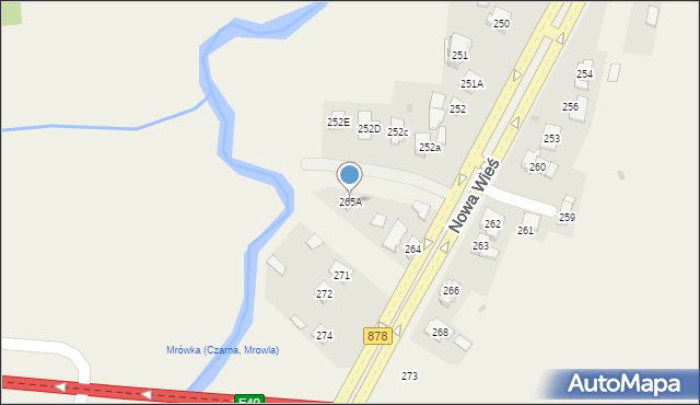 Nowa Wieś, Nowa Wieś, 265A, mapa Nowa Wieś