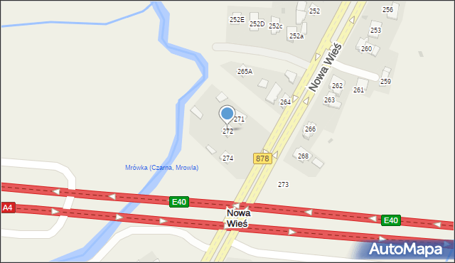 Nowa Wieś, Nowa Wieś, 272, mapa Nowa Wieś