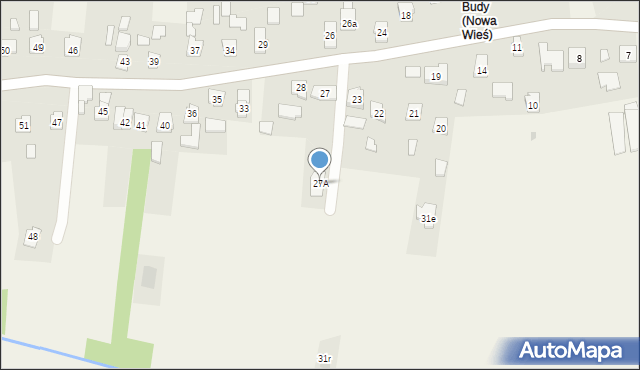 Nowa Wieś, Nowa Wieś, 27A, mapa Nowa Wieś