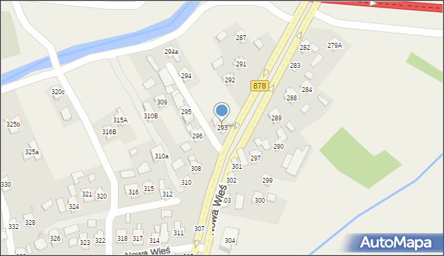 Nowa Wieś, Nowa Wieś, 293, mapa Nowa Wieś
