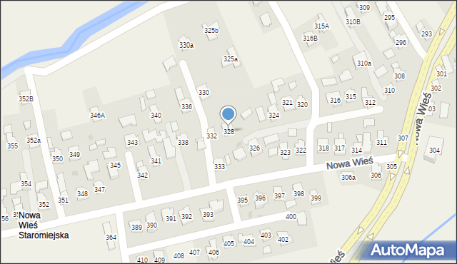 Nowa Wieś, Nowa Wieś, 328, mapa Nowa Wieś