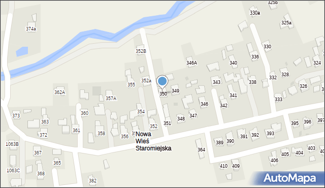 Nowa Wieś, Nowa Wieś, 350, mapa Nowa Wieś