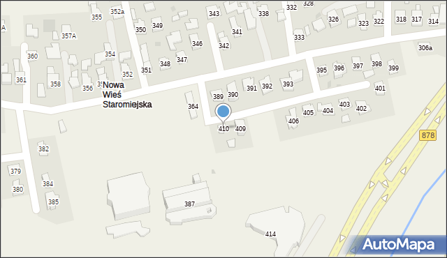 Nowa Wieś, Nowa Wieś, 410, mapa Nowa Wieś