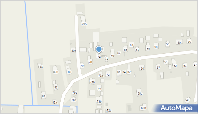 Nowa Wieś, Nowa Wieś, 74, mapa Nowa Wieś
