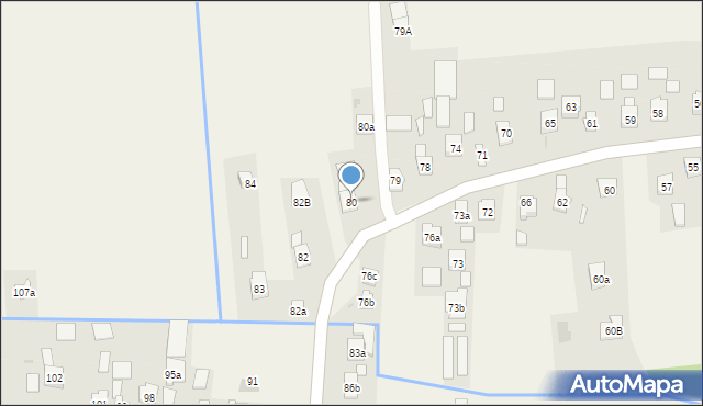 Nowa Wieś, Nowa Wieś, 80, mapa Nowa Wieś