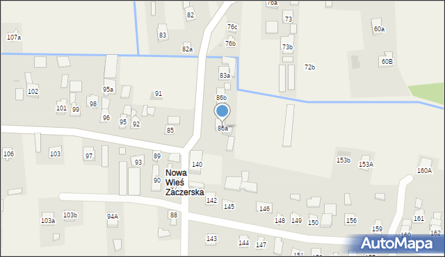 Nowa Wieś, Nowa Wieś, 86a, mapa Nowa Wieś