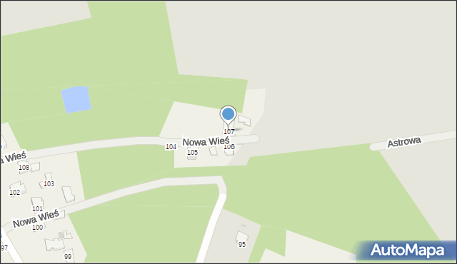 Nowa Wieś, Nowa Wieś, 107, mapa Nowa Wieś