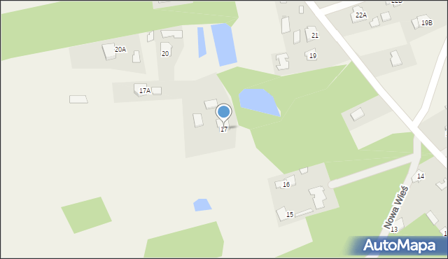 Nowa Wieś, Nowa Wieś, 17, mapa Nowa Wieś