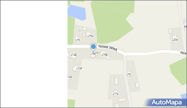Nowa Wieś, Nowa Wieś, 175c, mapa Nowa Wieś