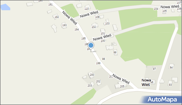 Nowa Wieś, Nowa Wieś, 198, mapa Nowa Wieś