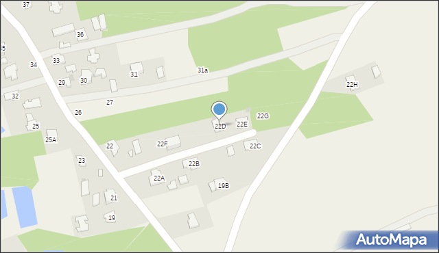 Nowa Wieś, Nowa Wieś, 22D, mapa Nowa Wieś