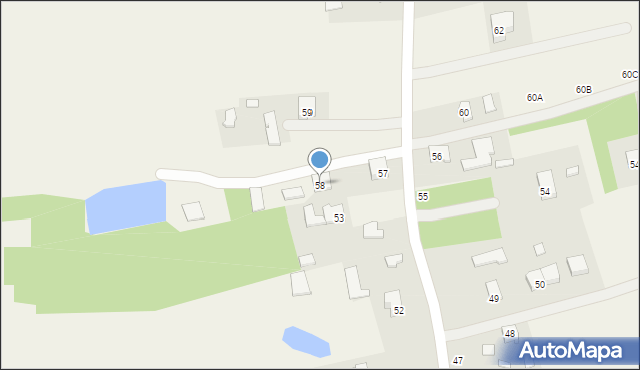 Nowa Wieś, Nowa Wieś, 58, mapa Nowa Wieś
