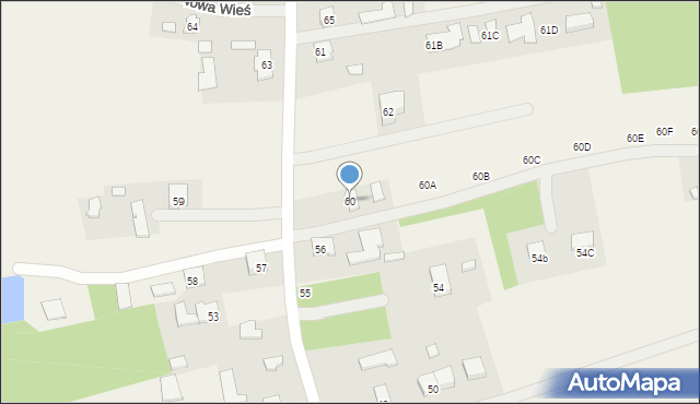 Nowa Wieś, Nowa Wieś, 60, mapa Nowa Wieś
