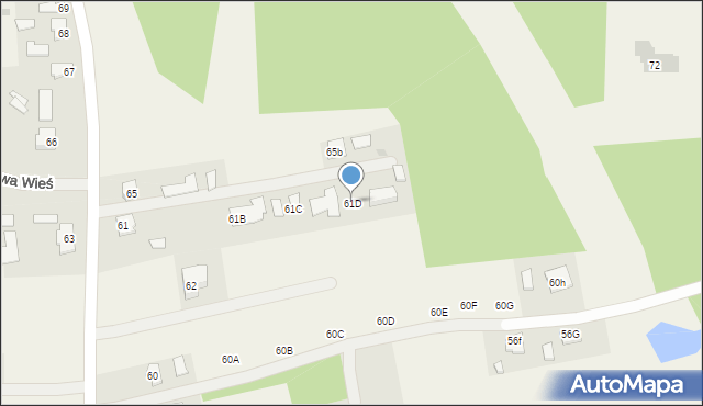Nowa Wieś, Nowa Wieś, 61D, mapa Nowa Wieś