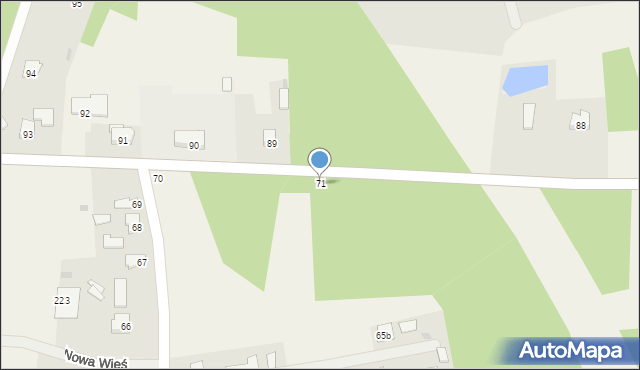 Nowa Wieś, Nowa Wieś, 71, mapa Nowa Wieś