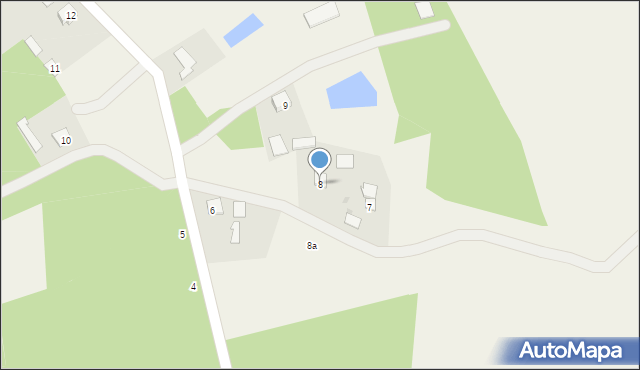 Nowa Wieś, Nowa Wieś, 8, mapa Nowa Wieś