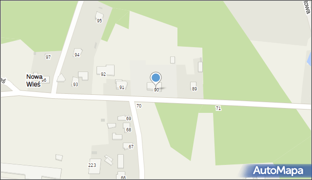 Nowa Wieś, Nowa Wieś, 90, mapa Nowa Wieś