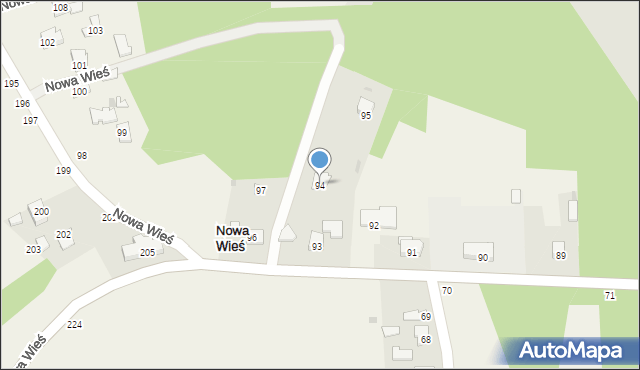 Nowa Wieś, Nowa Wieś, 94, mapa Nowa Wieś