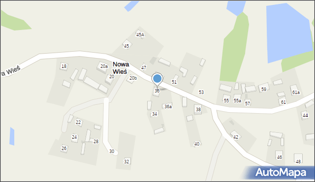 Nowa Wieś, Nowa Wieś, 36, mapa Nowa Wieś