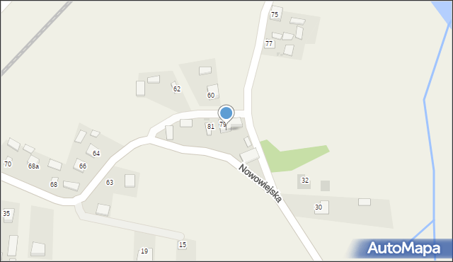 Nowa Wieś, Nowa Wieś, 79, mapa Nowa Wieś