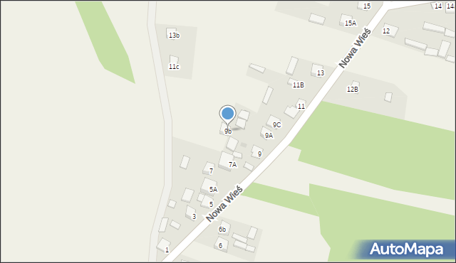 Nowa Wieś, Nowa Wieś, 9b, mapa Nowa Wieś