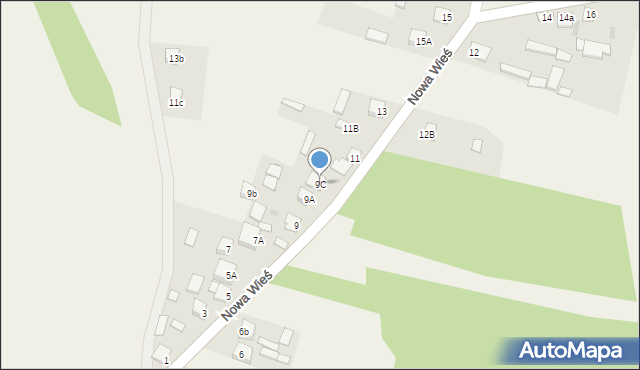 Nowa Wieś, Nowa Wieś, 9C, mapa Nowa Wieś