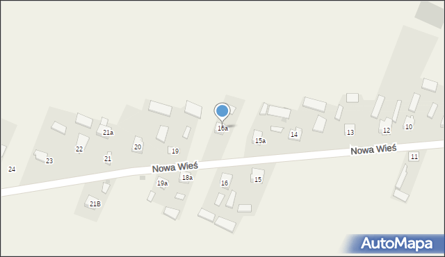 Nowa Wieś, Nowa Wieś, 16a, mapa Nowa Wieś